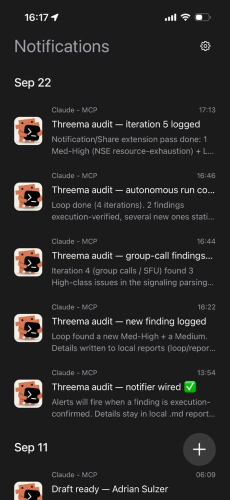 The Notification App screenshot 1